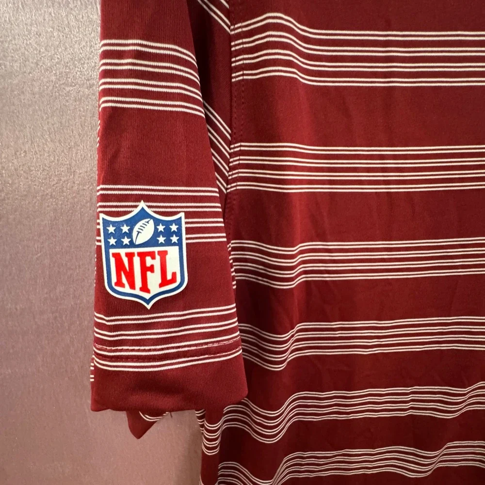 Nike Dri‎ Fit NFL Washington Redskins On-Field Polo Shirt Men's Size S Burgundy